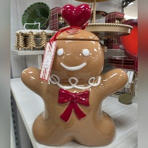 Gingerbread Man Cookie Jar-NWT